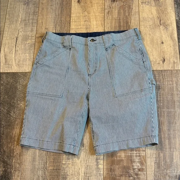 Duluth Trading Co Women’s Carpenter Jean Shorts Size 14 - Picture 1 of 11